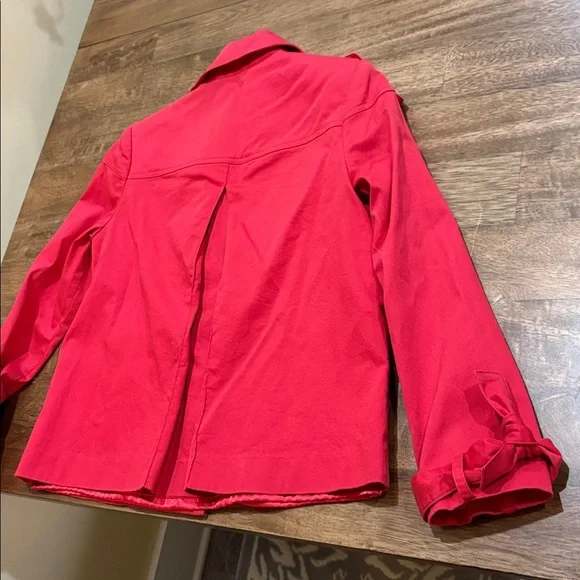 Milly of New York Jacket Women’s size 6 Red Spring jacket lightweight lined. - Picture 6 of 10